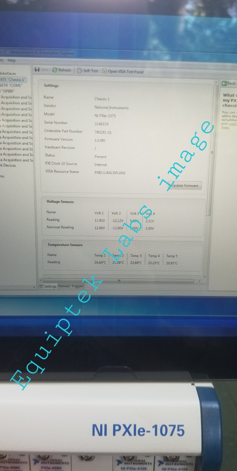 National Instruments NI PXIe-1075 chassis 18-slot PXI Mainframe TESTED!