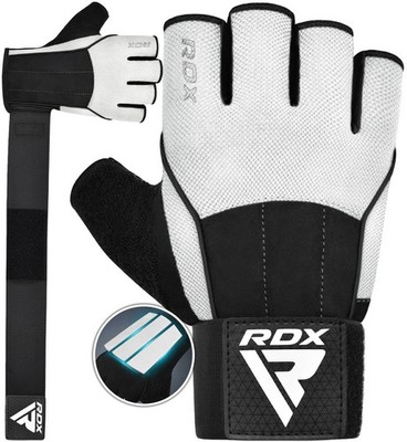 RDX Workout Gloves with Support Strap, Anti-Slip Grip for Gym & Weightlifting