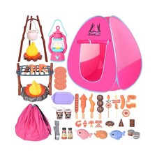 Kids Camping Set with Play Tent,Campfire,Lantern,Indoor Outdoor... FAST USA SHIP