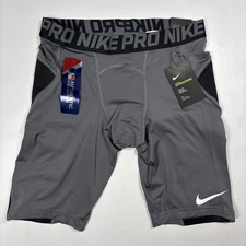 Men's Gray MLB Nike Pro Hyperstrong Compression Shorts Size Large NWT Tight Fit