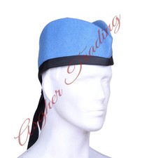 Scottish Military Traditional Kilt Cap - 100 Wool Sky Blue Glengarry Hats