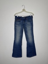 True Religion Vintage Y2K Made in USA Joey Flare Low Rise Jeans Size 26 See Pics