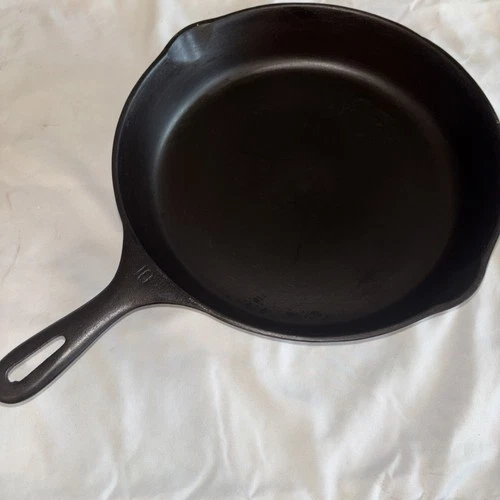 RESTORED Vintage Unmarked Wagner Ware No. 10 Cast Iron 11 3/4 inch Skillet READ!