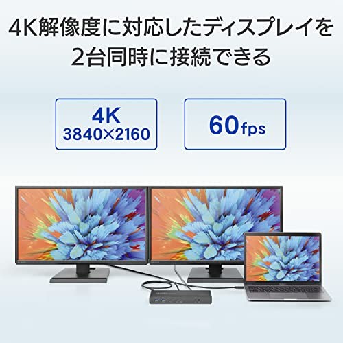 IODATA USB A Type-C Compatible Docking Station HDMI DisplayPort 4K Compatible 60 - Picture 4 of 7