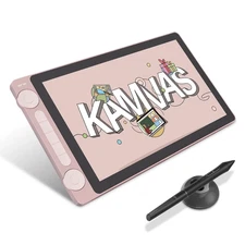 Kamvas 13 Gen 3 Drawing Display 13.3" Art Tablet+Anti-Sparkle Canvas Glass, 99% 