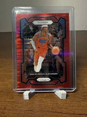 2023-24 Panini Prizm - Shai Gilgeous-Alexander #85 Red Seismic Prizm /299