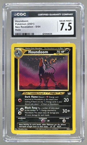 Houndoom (Unlimited) graded CGC 7.5 for sale on eBay
