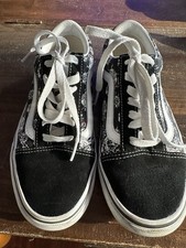VANS Old Skool Skull Sneakers Size M 5.5/W 7