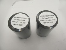 Resin Enhanced Wax Ribbon for Zebra Printer 110mm 4.33'' x450m 1476' Lot of 2