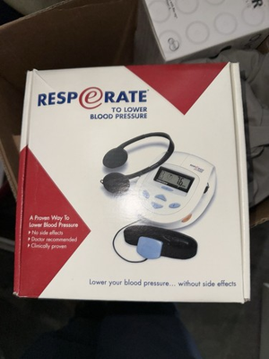#ad InterCure Resperate To Lower Blood Pressure w Breathing Sensor and Headphones $50.00
