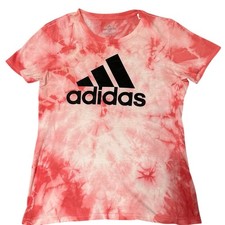Adidas pink tie dye t shirt size womens small Amplifier T shirt