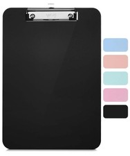 Mr. Pen Plastic Clipboard Letter Size Black Low Profile Clip Office School A4