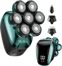 Head Shavers for Bald Men: 5-in-1 Electric Razor - Waterproof Wet Dry Shaving -