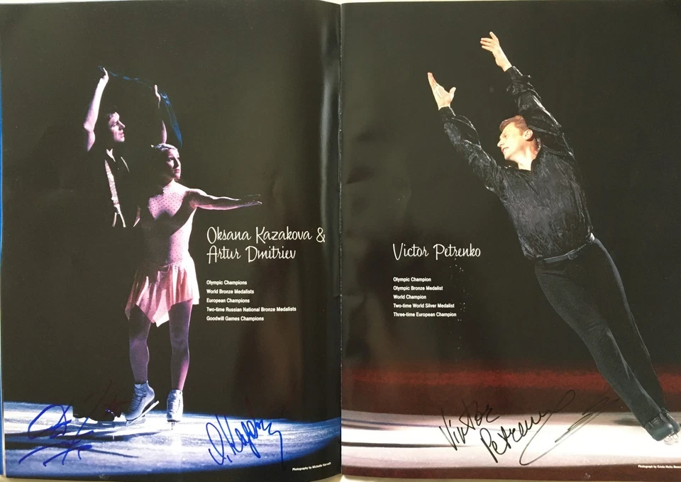 2004 Champions On Ice cast signed skating program Michelle Kwan Cohen Slutskaya - Image 4 of 4