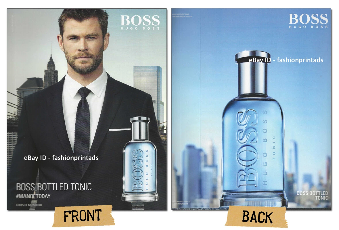 HUGO BOSS Fragrance 2-Page PRINT AD 2017 CHRIS HEMSWORTH | eBay