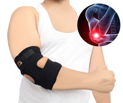 Ellbogenspange Unterstützung Kompressionsärmel Tennis Golfer Arthritis Schmerzen Fitnessstudio einfache Passform