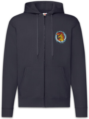 Unicorn Rex Zipper Hoodie Unicorns Geek Nerd Fun T-Rex Tyrannosaurus Dinosaurs