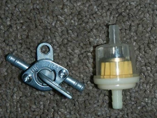 INLINE Aftermarket Fuel Valve petcock frame mount Kawasaki 100 150 125 200 250 