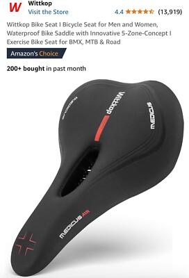 Wittkop Bike Seat I Bicycle Seat for Men and Women, Waterproof Bike Saddle