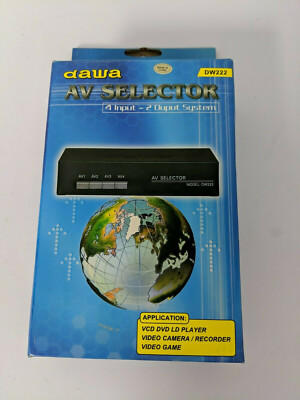 DAWA AV SELECTOR 4 INPUT-2 OUTPUT SYSTEM DW222