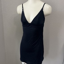 Victoria  s Secret Black Slip Nighty Dress Medium