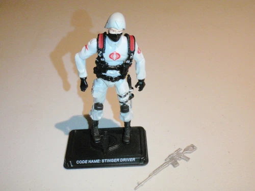 25th Anniversary Gi Joe 3 3/4" Inch Cobra Stinger Driver Complete