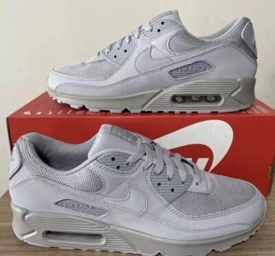 NIKE AIR MAX 90 WOLF GREY TRAINERS CN8490 012 SIZE UK EU 44 US 10 BNIB  UK