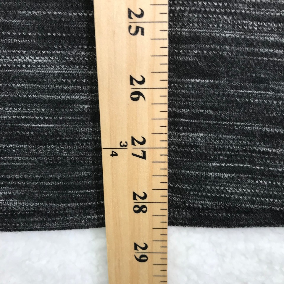 Level Ten Shirt Mens Small Black SS melange Knit Seethrough Short