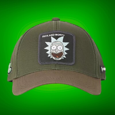 Capslab Curved Brim Rick Sanchez CASB RI1 Rick and Morty Green and Brown Strap