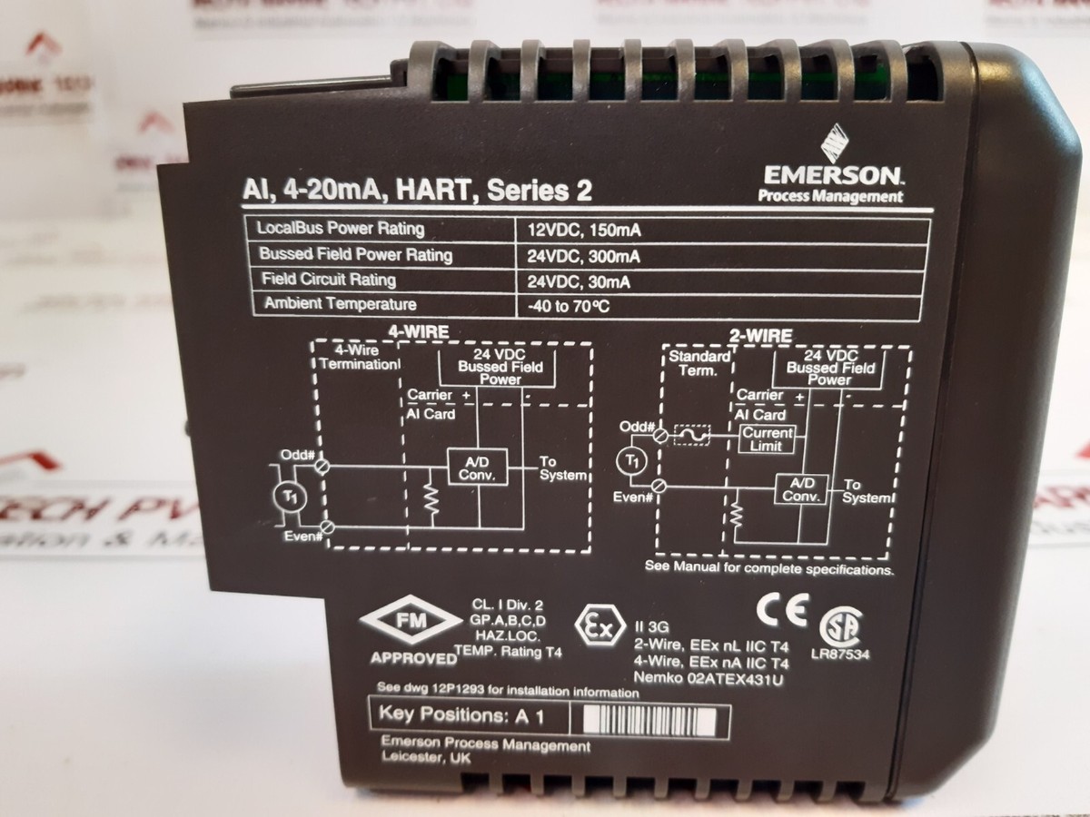 Emerson kj3222x1-ba1 input module 12p2532x112 rev:m free shipping 