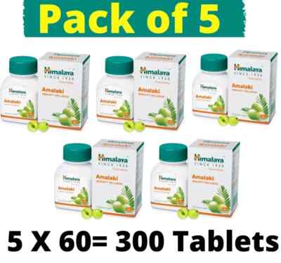 Himalaya Amla Tablets 60 x 5 | Free Ship & Fast Delivery | Skin & Stress Support