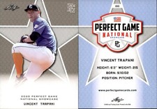 VINCENT TRAPANI 2020 LEAF PERFECT GAME NATIONAL SHOWCASE ROOKIE CARD #100