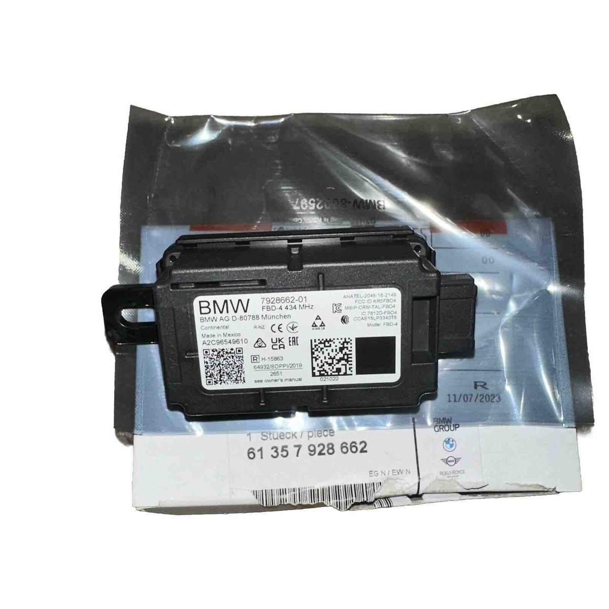 61357928662 Tire Pressure monitoring system 2022-23 iX,M440i, 430i  