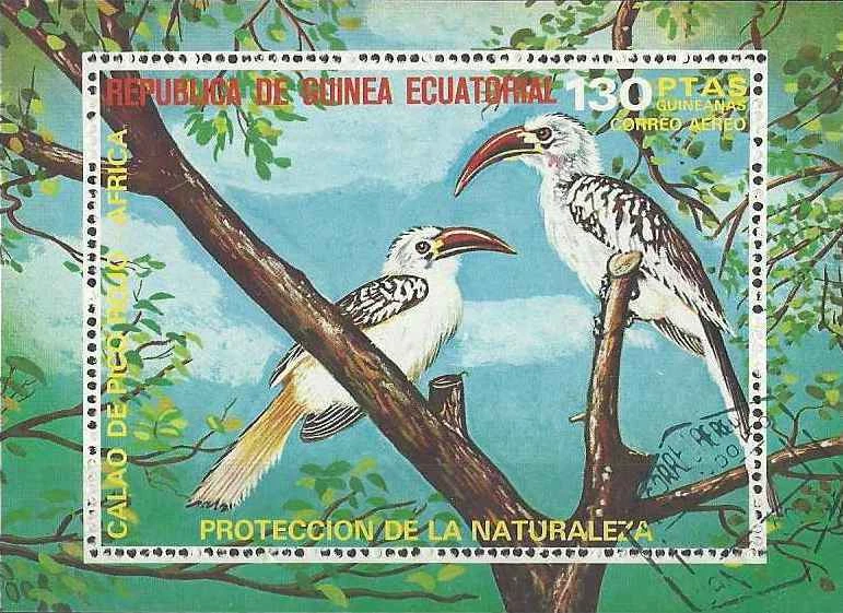 Timbre Oiseaux Guinée équatoriale 1264 o (65595CL) - Photo 1/1