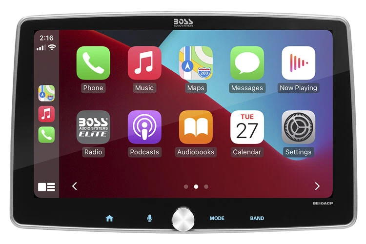 Boss Audio BE10ACP 10" Single DIN Mechless Apple CarPlay & Android Auto Receiver - Image 3 of 3