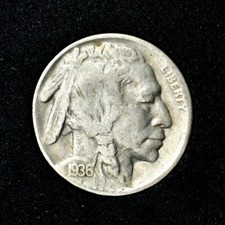 1936-S/S Buffalo Nickel~FS-501~VF~Very Fine~Combined Shipping for all items~!