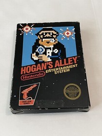 Hogan's Alley (Nintendo NES, 1985) Complete in Box CIB Hangtab 5-Screw