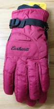 Carhartt Ripstop Fabric Waterproof Insulated Gloves Women's Large Crabapple NEW