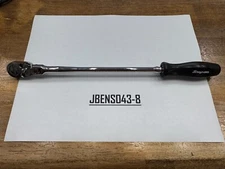 Snap-on Tools NEW BLACK 1/4" Drive Hard Extra-Long Flex Head Ratchet THLLFD72BK