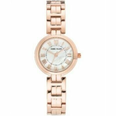 Anne Klein Rose Gold-Tone Watch with Mother-of-Pearl Dial Anne Klein Rose Gold-Tone Rectangular Pink Mother-of-Pearl  main image 2