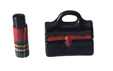  Miniature Dollhouse Lunch Bucket With Thermos 1:12 Scale New