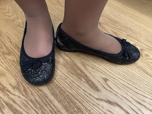 Scarpe Ballerine paillettes Donna USATE nere Numero 36 | eBay