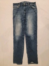 Jeans American Eagle Airflex + Temp Tech: corte ajustado, lavado medio para hombre 32x34