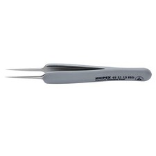 KNIPEX 92 21 13 ESD Premium Precision Tweezers, 3/34" - Needle-Point Tips