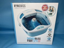HoMedics Shower Bliss Foot Spa Heat Boost Bubble Massage Pedicure Brand New