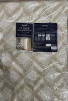 Dunelm Luxe Geo Jacquard Pencil Pleat Curtain Natural 228x228Retail Price £240