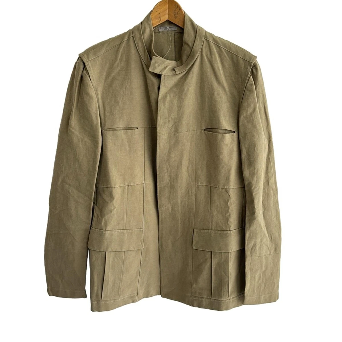 Autentica BOTTEGA VENETA Giacca leggera beige da uomo