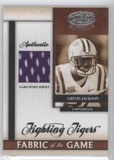 2008 Leaf Certified Materials Fabric of the Game Collegiate Chevis Jackson 0v1
