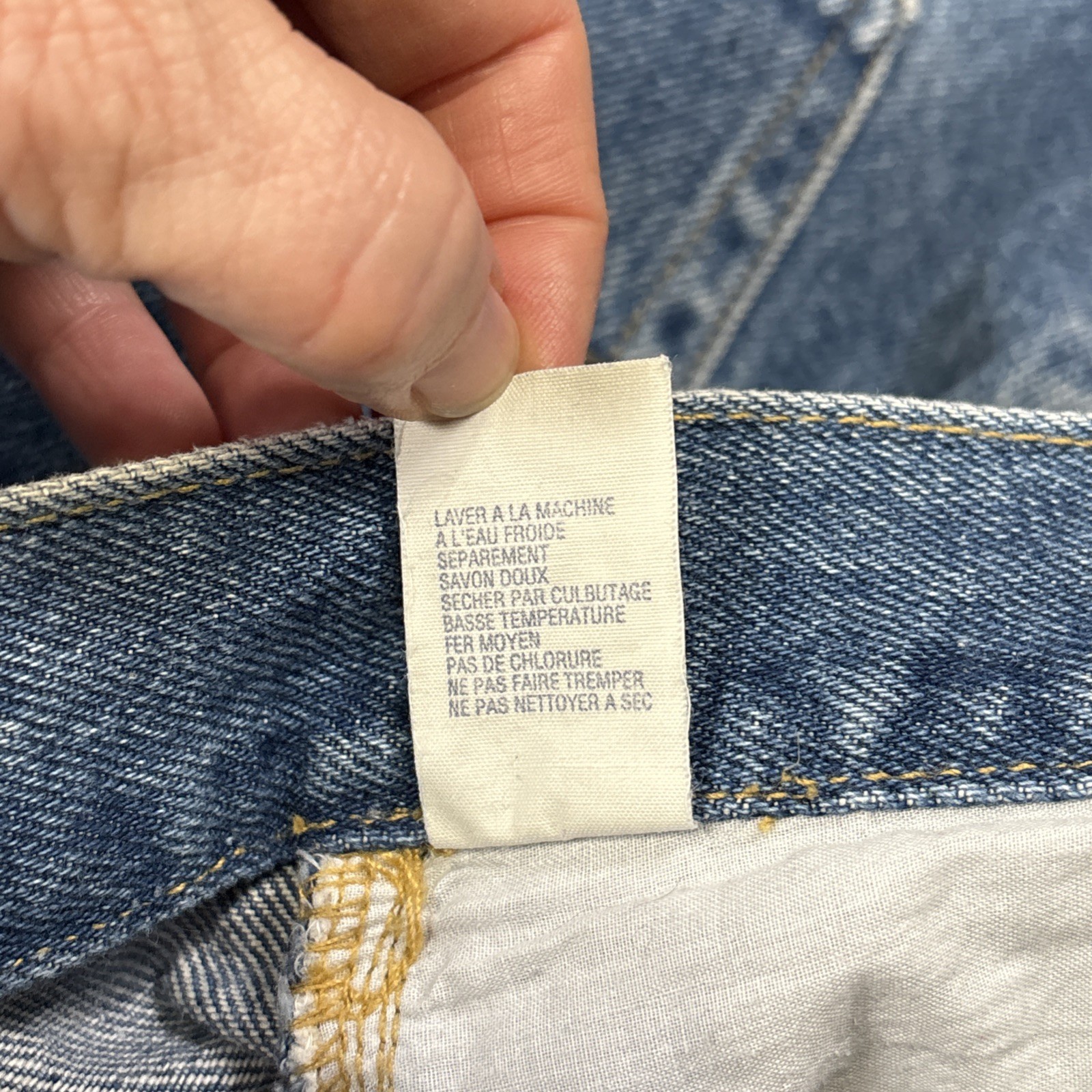 Vintage Tommy Hilfiger Jeans Men 38x30 (36x30) Blue Denim Baggy - View 7