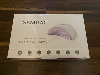 Semilac UV LED Nagellampe 24W/48W   Lampe für UV Gel & Nagellack, 3 Timer-Modi